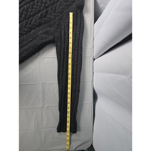 VINTAGE VALERIE STEVENS WOOL WOMANS CABLE KNIT  SWEATER TURTLENECK LARGE ZIPPER - Picture 11 of 14